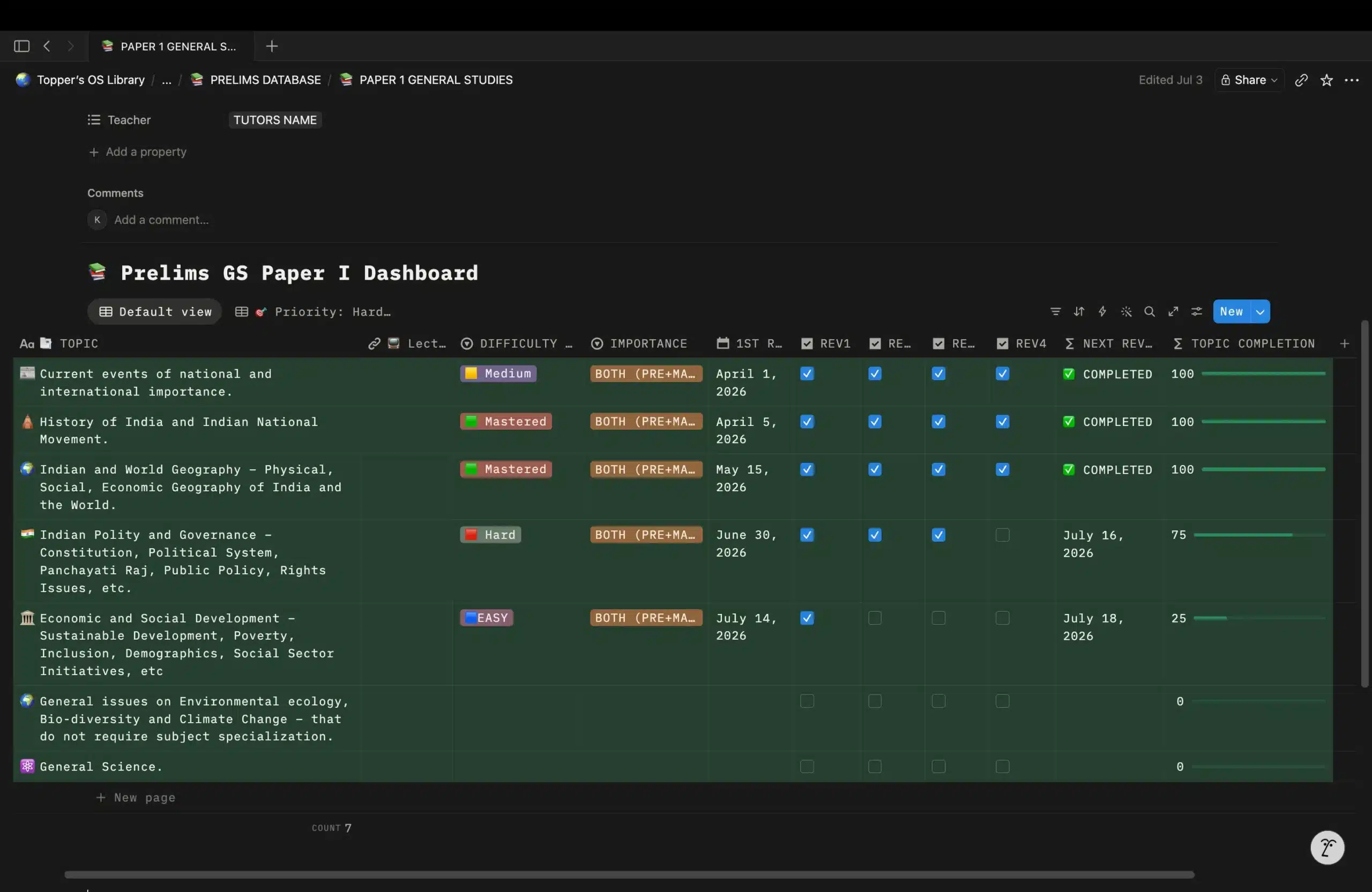 Topper's OS Live Progress Tracking